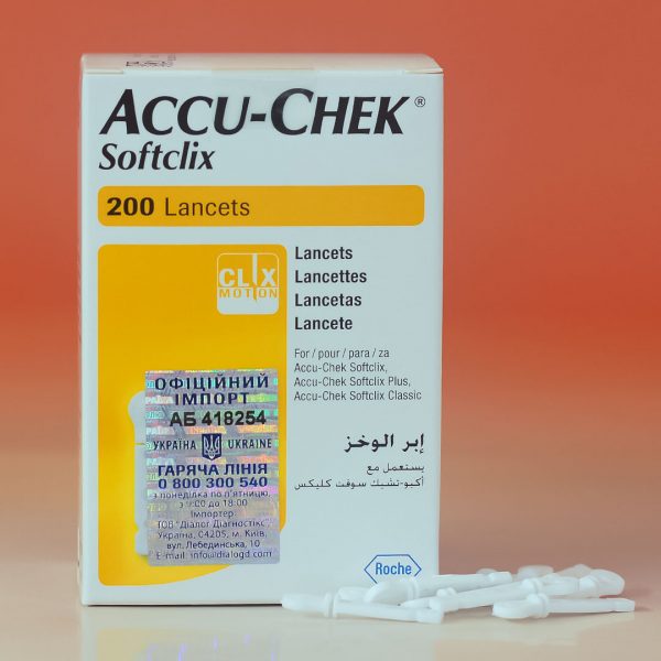 Ланцети Accu-Chek Softclix Оригінал 200 шт - рис2 - Диабет-Техника