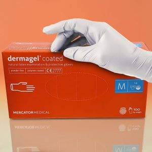 Латексні рукавички Dermagel Coated Розмір M - 100 шт - рис1 - Диабет-Техника