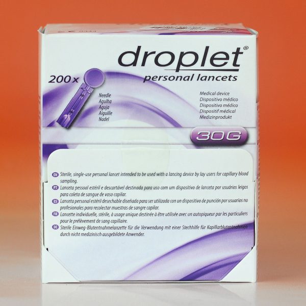 Универсальные Ланцеты Droplet 30G - 200 шт - рис2 - Диабет-Техника