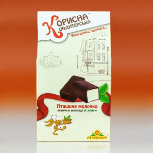 Конфеты со стевией в шоколаде Птичье Молоко Стевиясан - 150 г - рис1 - Диабет-Техника