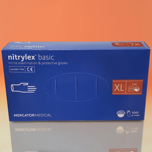 Рукавички Нітрилові Nitrylex Basic Розмір XL - 100 шт - рис2 - Диабет-Техника