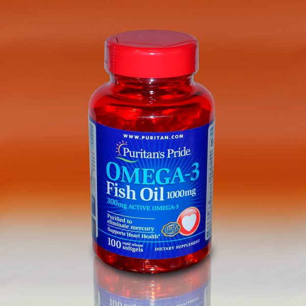 Рыбий жир Омега-3 Puritan's Pride 1000 мг - 100 Капсул - рис1 - Диабет-Техника