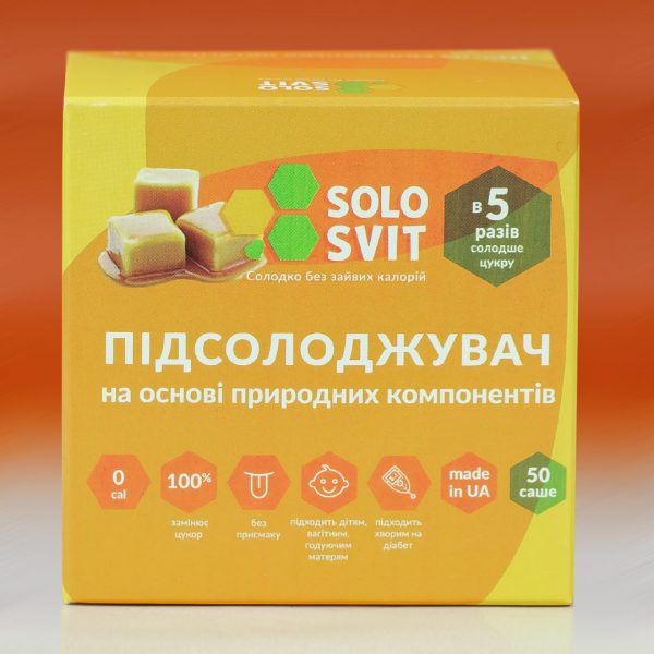 Подсластитель SoloSvit в 5 Раз Слаще Сахара - 50 Порций - рис1 - Диабет-Техника