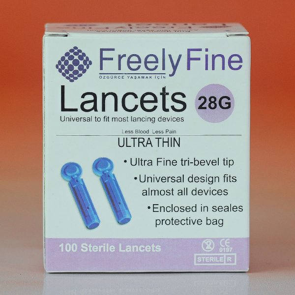 Універсальні ланцети Freely-Fine 28G - 100 шт - рис1 - Диабет-Техника