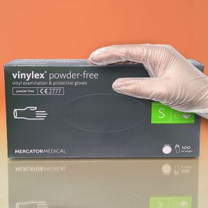 Перчатки Виниловые Mercator Vinylex Powder-Free Неопудренные, Размер S, 100 шт - рис1 - Диабет-Техника