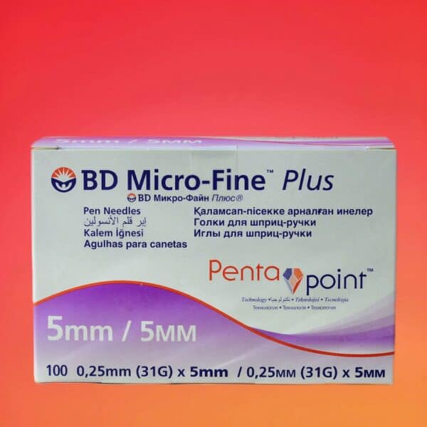 Голки Для Шприц-Ручок BD Micro-Fine Plus 5 мм - 100 шт - рис1 - Діабет-Техніка