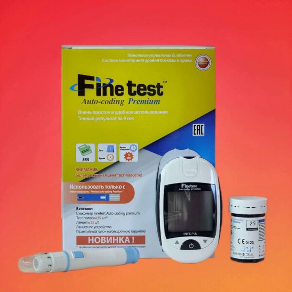 Глюкометр Finetest Auto-coding Premium и 25 Тест-Полосок - рис2 - Диабет-Техника
