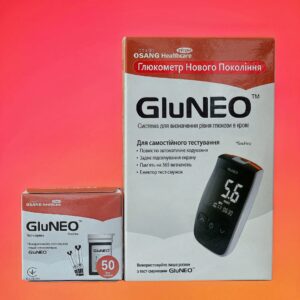 Глюкометр GluNeo, 75 тест-полосок и 25 ланцетов - рис1 - Диабет-Техника