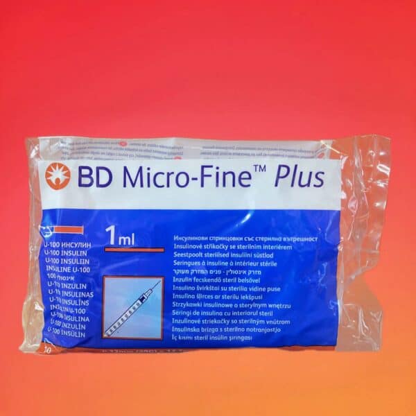 Шприци Інсулінові BD Micro Fine Plus U-100 1,0 мл 12.7мм - 10 шт - рис1 - Діабет-Техніка