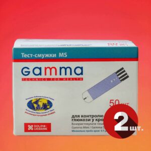 Тест смужки Gamma MS 100 шт - рис1 - Діабет-Техніка