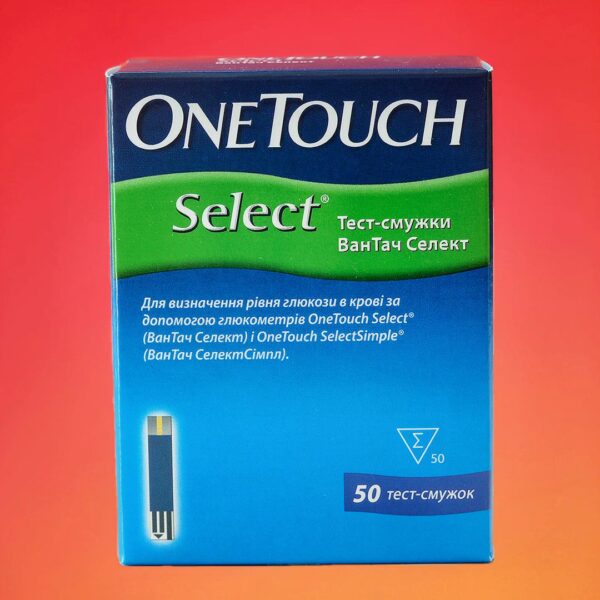 Тест смужки One Touch Select 50 шт - рис1 - Діабет-Техніка